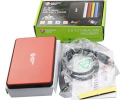 Externe Harde Schijf - Draagbare Opslag - Bestanden Opslaan - Super-Fast USB 3.0 - 1 TB - Rood