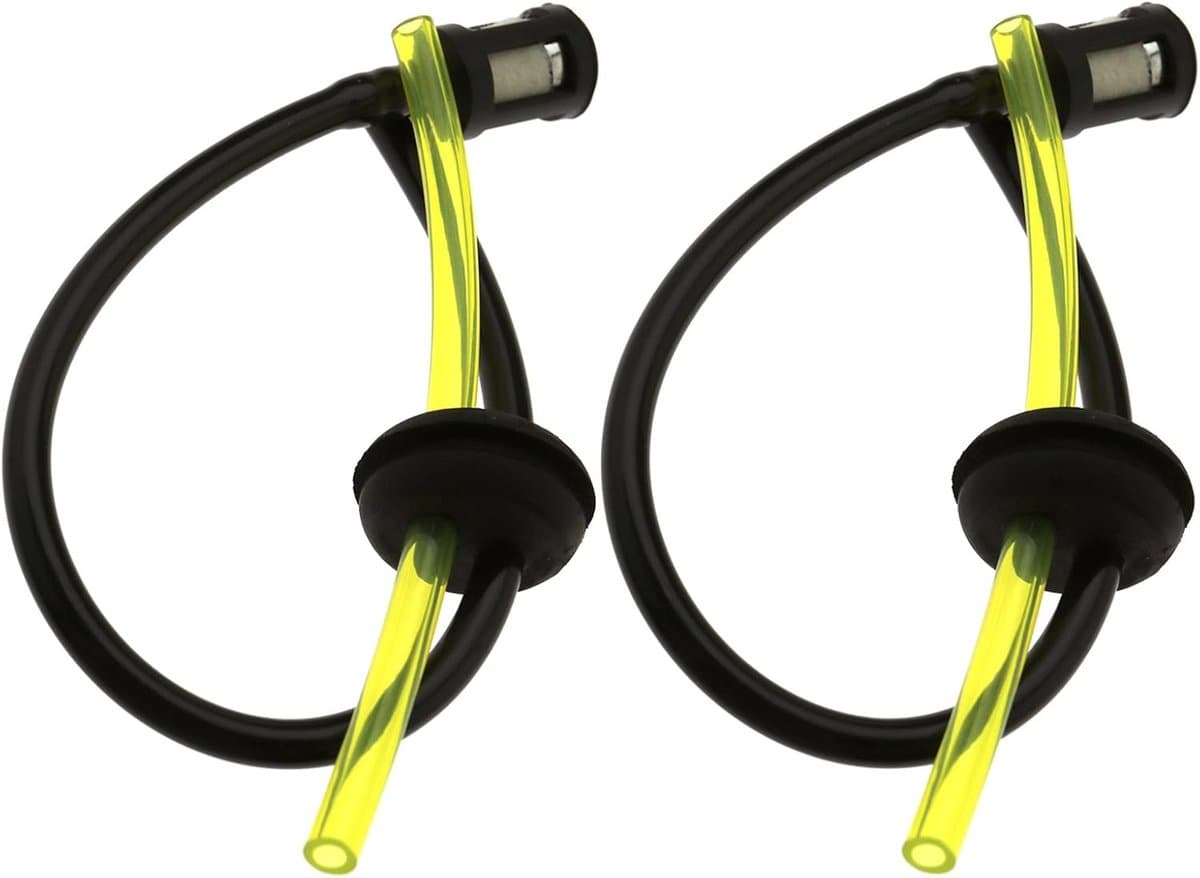 SnelShoppen - Benzineslang voor Benzine Bosmaaier met Tankfilter, 3 mm x 5 mm, Set van 2 - Geschikt voor Grasmaaier Onderdelen, Brandstofslang, ABS Pl — afbeelding 1