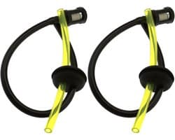 SnelShoppen - Benzineslang voor Benzine Bosmaaier met Tankfilter, 3 mm x 5 mm, Set van 2 - Geschikt voor Grasmaaier Onderdelen, Brandstofslang, ABS Pl
