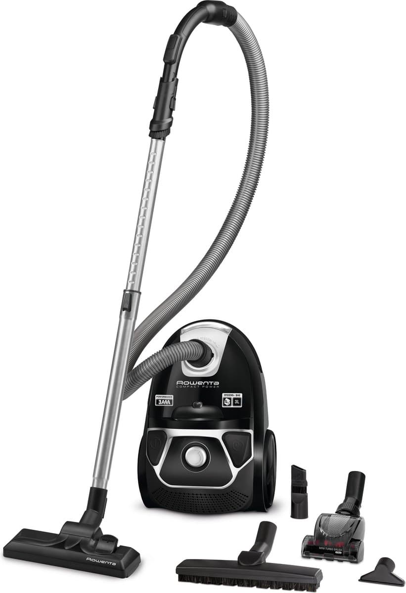 aaca 75db zwarte busstofzuiger - rowenta - ro3985ea — afbeelding 1