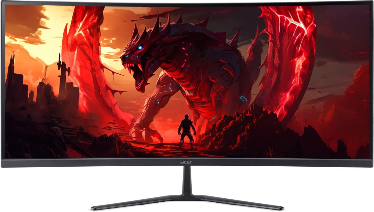 Acer ED340CUR X0 computer monitor 86,4 cm (34") 3440 x 1440 Pixels UltraWide Quad HD LCD Zwart — afbeelding 1