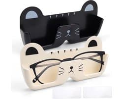 Set van 2 Wandhouder voor Brillen - Schattige Kattenvorm voor Zonnebrillen en Brillen