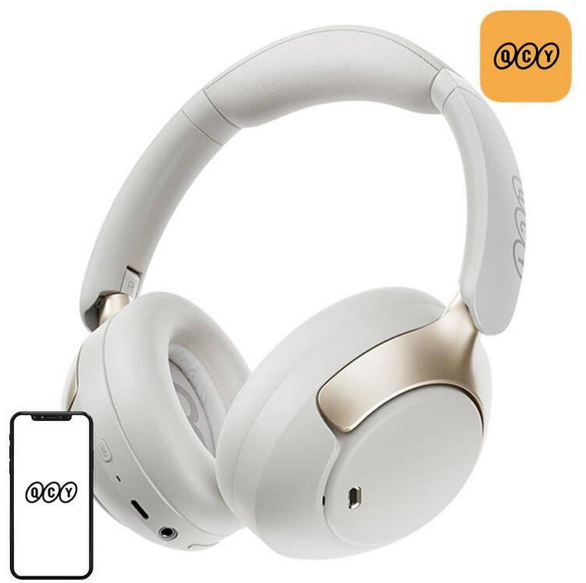 QCY - H3 Pro white - Hoofdtelefoon — afbeelding 1