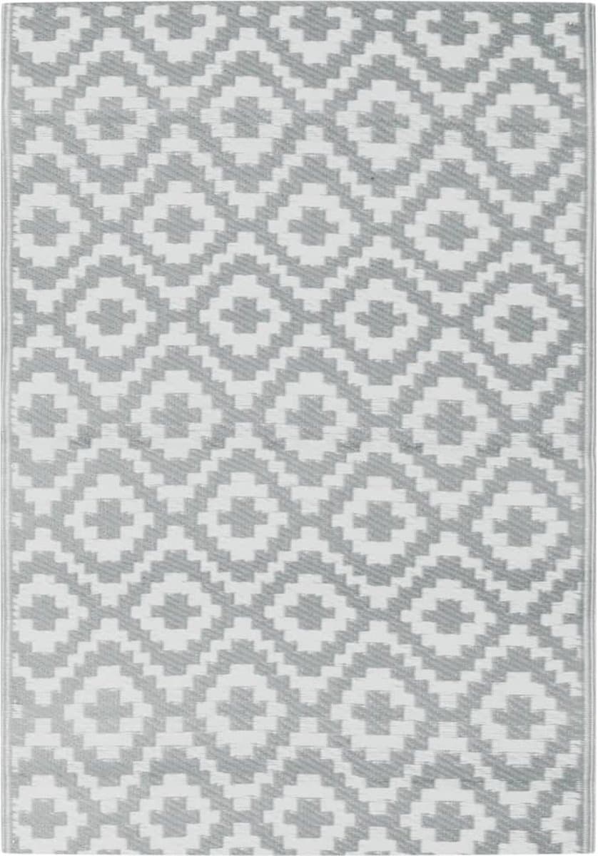 vidaXL - Buitenkleed - ARAKIL - 160x230 - cm - PP - grijs — afbeelding 1