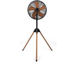 Statiefventilator, 3 ventilatorsnelheden, kantelbare kop.