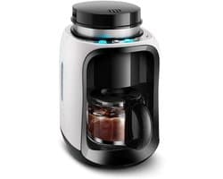Koffiezetapparaat - Mini koffiezetter - Koffie zetten thuis - Compact design - 0.6 liter - Wit