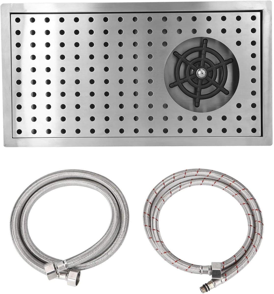 Automatische Bekerwasmachine - Glazen Spoelmachine - Snel Bekers Reinigen - Hogedrukreiniging Meerdere Hoeken - G1/2 Draad - Zilverkleurig — afbeelding 1