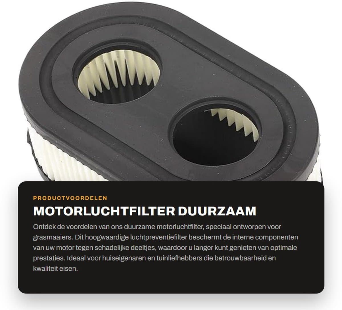 Dailygoods- Motorluchtfilter Hoge Sterkte - Duurzaam Luchtpreventiefilter - Vervanging voor Viking MB 448.1 T - Professioneel Vakmanschap - Betere Filtratie - Luchtfilter — afbeelding 1