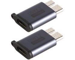 Dailygoody - Adapters USB C naar Micro USB - Gegevensoverdracht - Klein en draagbaar - Externe Harde Schijf - Geschikt voor tablet en laptop