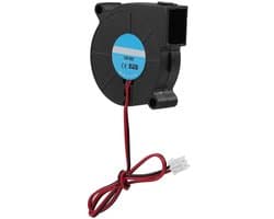 Dailygoods - Dailygoody - 5015 Ventilator - Turbo Fan Blower - Koelventilator voor 3D-printer - Zwart - 12V/24V - Oplossing voor koelproblemen - Geschikt voor 3D-p