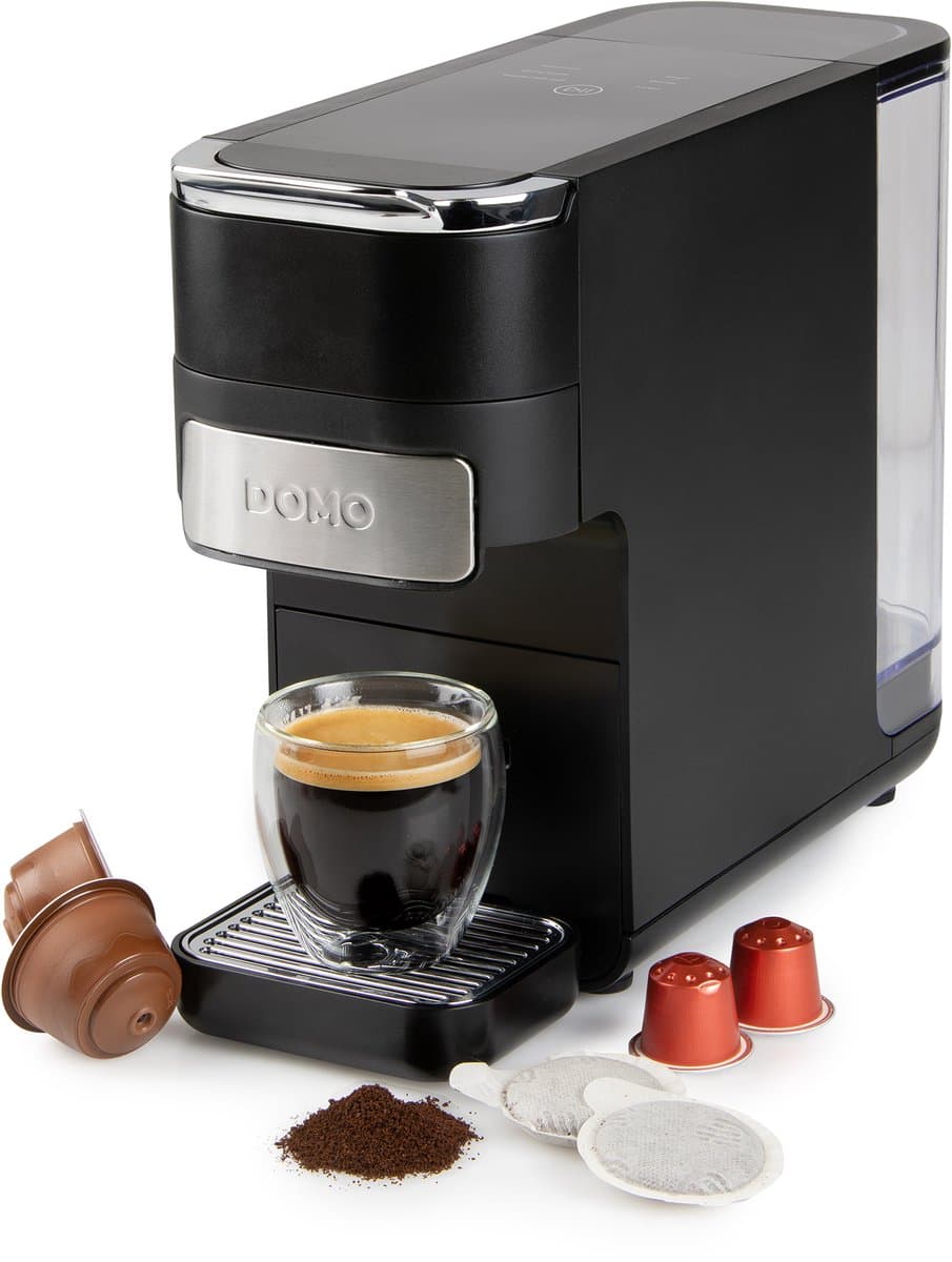 DOMO DO748K 4-in-1 Koffiemachine - Koffiezetapparaat - Koffieautomaat - Nespresso - Dolce Gusto - ESE pods - Filterkoffie - 1,5 L — afbeelding 1