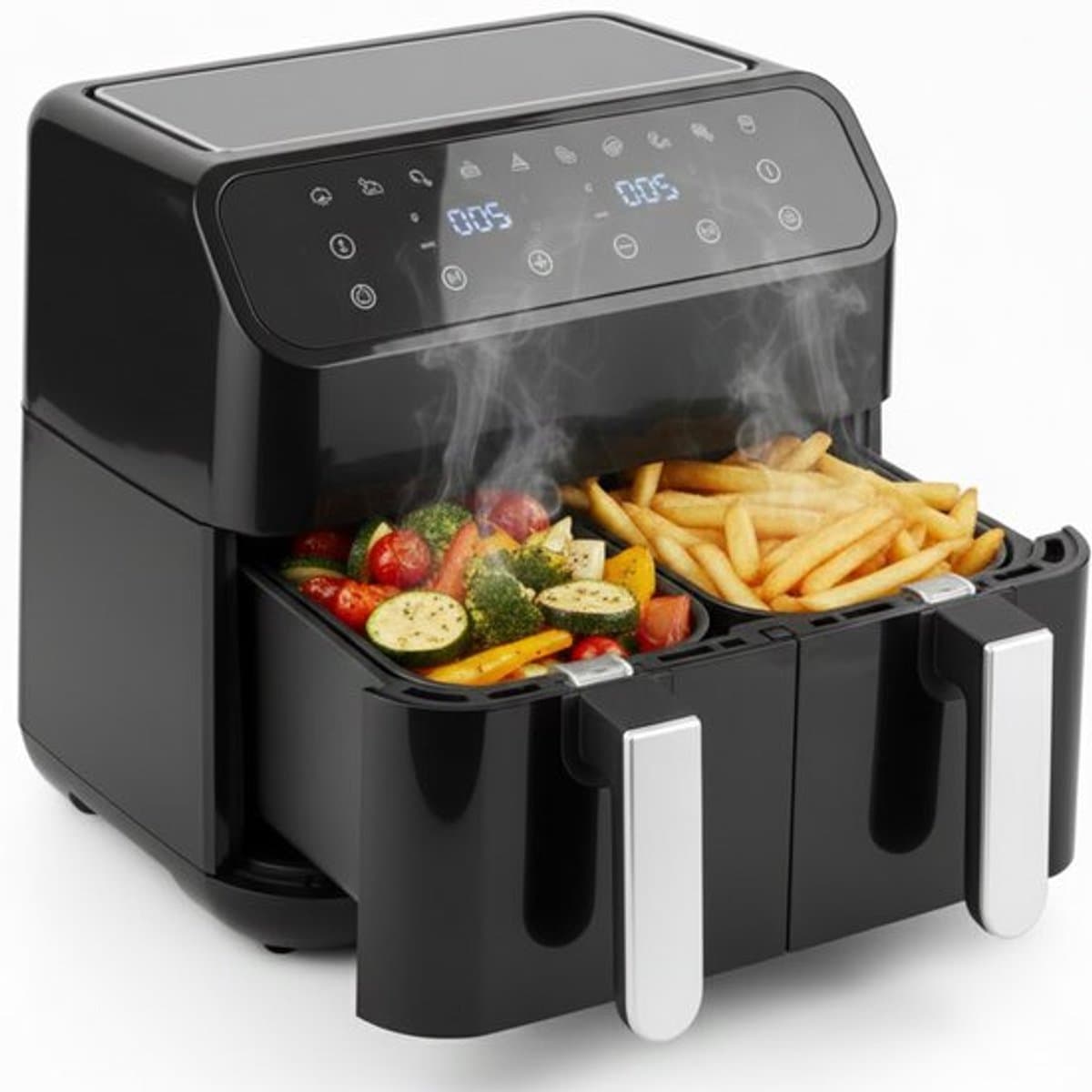 Dubbele Airfryer XXL – 11L (2×5,5L) – Dual Zone met SYNC – 2950W – PFAS-vrij – Vaatwasserbestendig — afbeelding 1