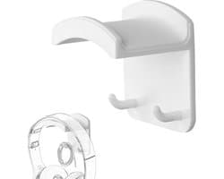 Hoofdtelefoonhouder - Headset Haak - Opslag en Toegang - 2-in-1 Wand Bureau - 7.7 x 7 x 5.5 cm - Wit