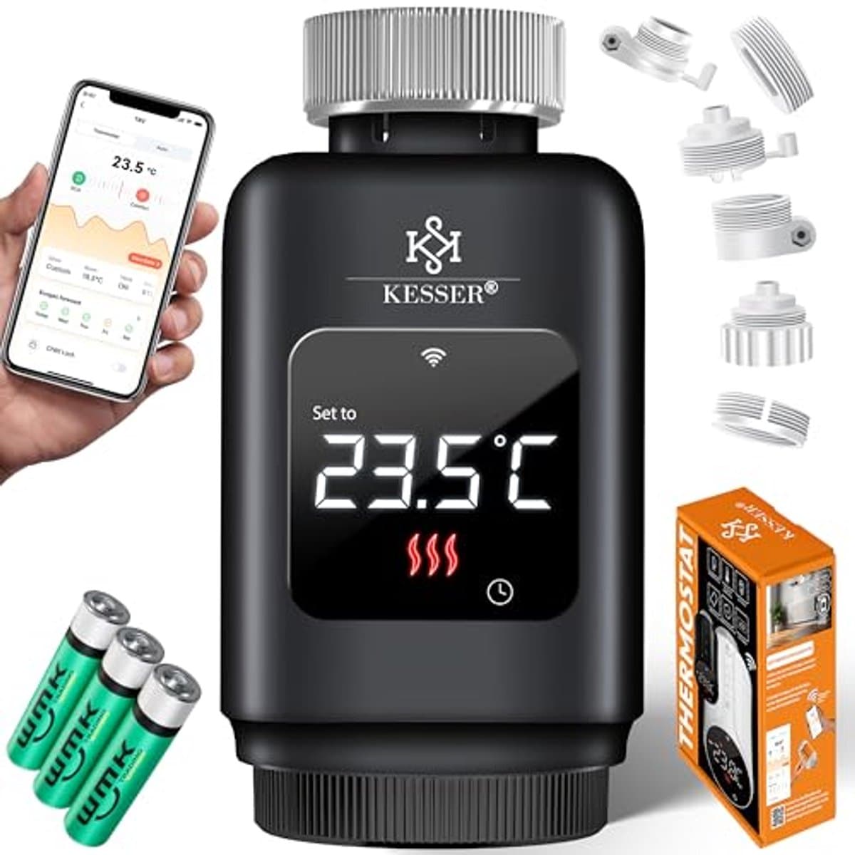 Wifi Radiatorthermostaat met Smart App Bediening - Bespaar Energie en Kosten — afbeelding 1