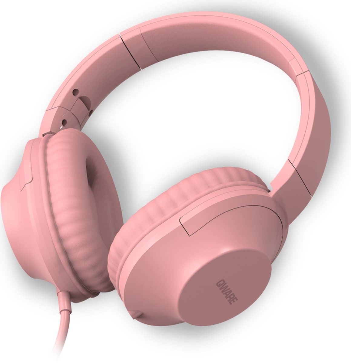 Qware Sound - Koptelefoon Kinderen – Koptelefoon Volwassenen - Koptelefoon Bedraad - Wired - Kabel - Headphone - Roze — afbeelding 1