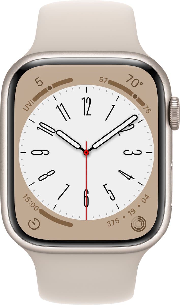 Apple Watch Series 8 - 41mm - Sterrenlicht Aluminium — afbeelding 1