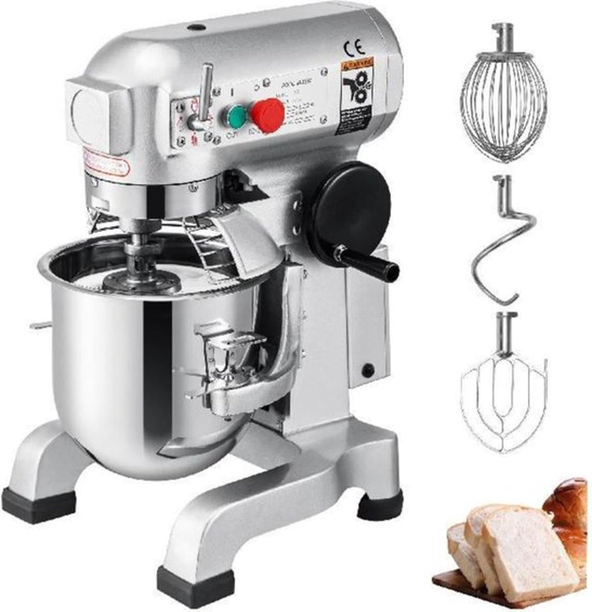 Happyment Kneedmachine - Deegmachine - Deegmixer - Deeg Kneder - Keukenmachine - 450W - 10L — afbeelding 1