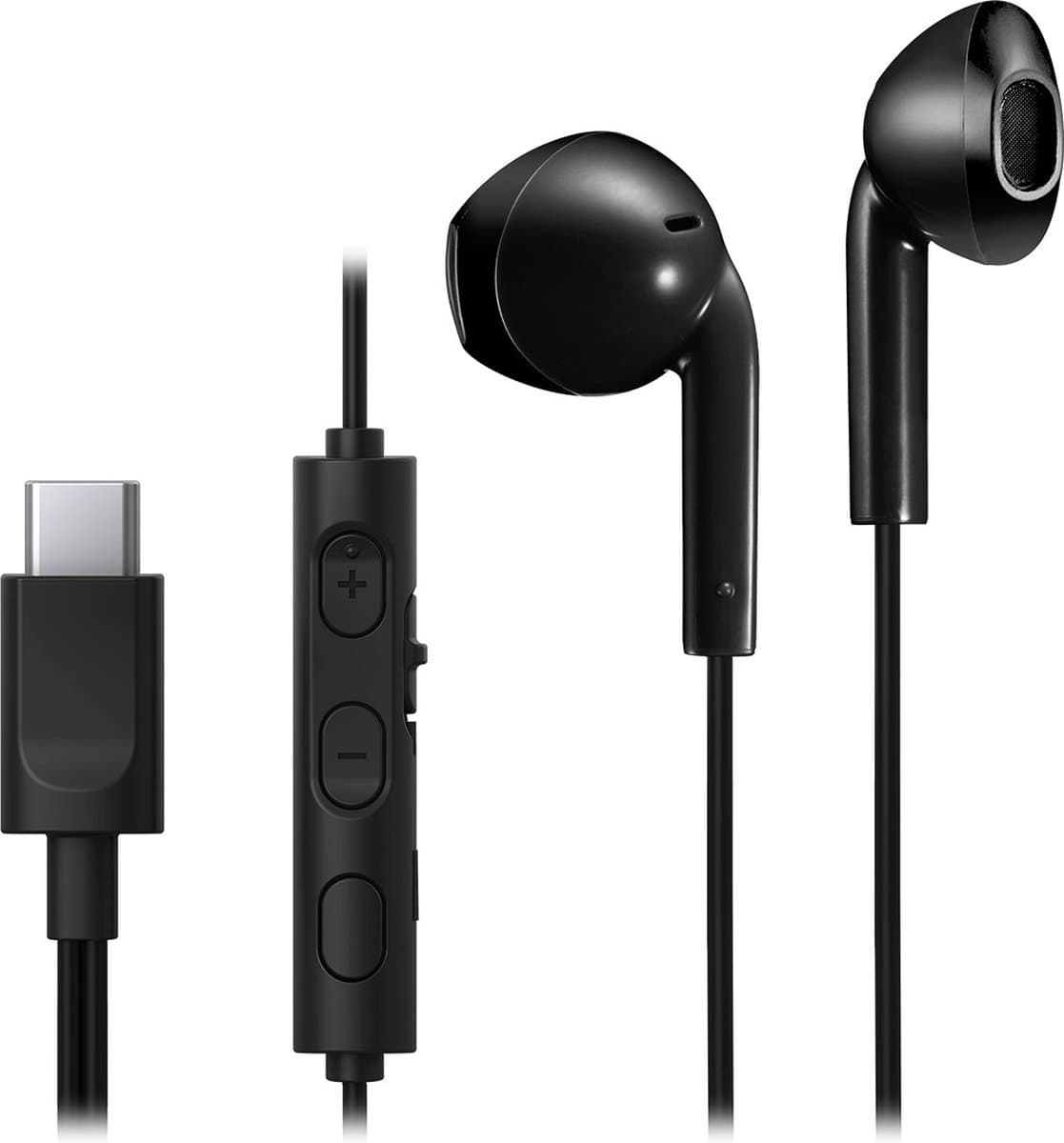 JVC HA-FR17UC - In-Ear USB-C Stereo Headset + Remote - Zwart — afbeelding 1