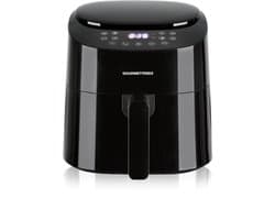 Heteluchtfriteuse 4,5 Liter - 1400 Watt Vermogen - Zwart - Digitale Airfryer - Voor Frituren Grillen Braden Bakken Roosteren