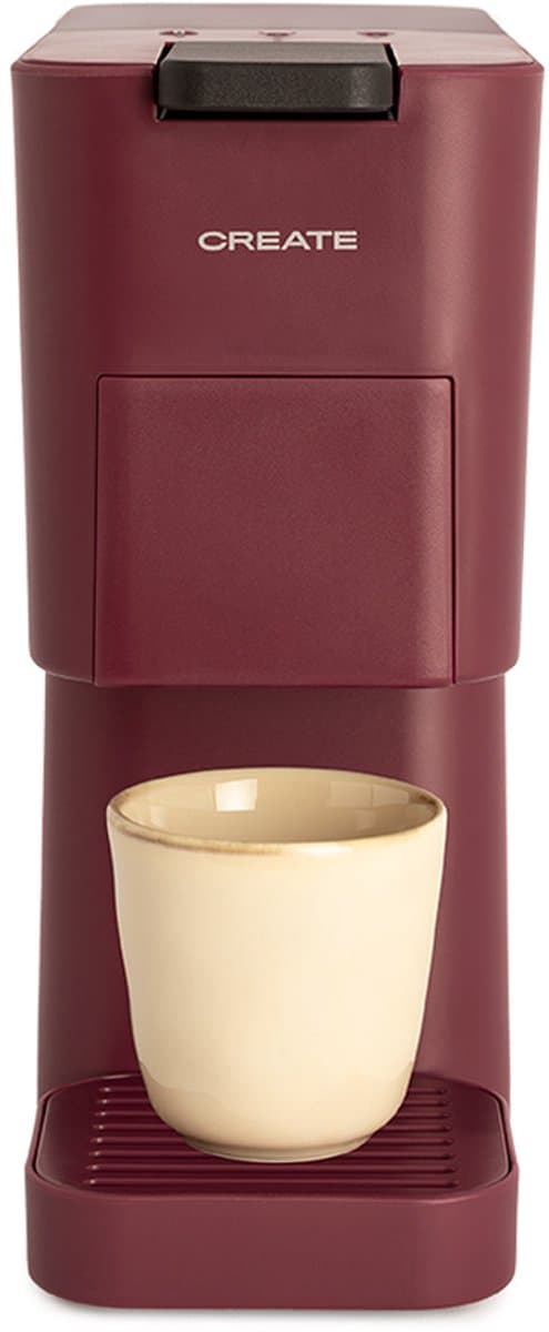 CREATE - Multi-capsule espressomachine en gemalen koffie - Bordeauxrood - THERA STUDIO — afbeelding 1