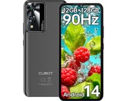 CUBOT A10 4G Smartphone 12GB RAM-128GB ROM-6,56 inch 90Hz HD-48MP camera-5100mAh batterij, Android 14