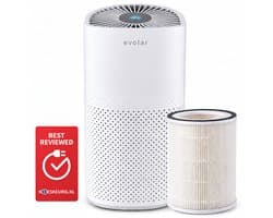 Evolar Luchtreiniger met HEPA 13 Filter - CADR: 200m3/h - Air Purifier - Huisdieren - Slaapmodus - Slaapkamer / Woonkamer / Kantoor - Pure4