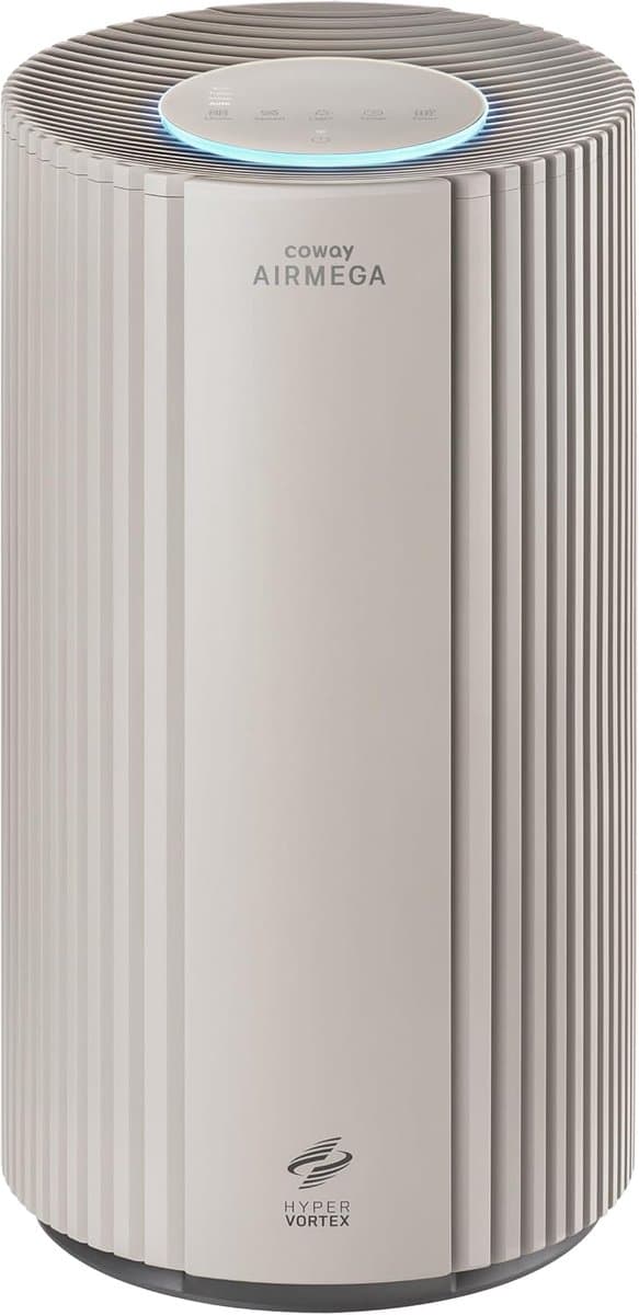 Coway Airmega 350 Luchtreiniger - Voor ruimtes tot 185 m² - HEPA filter + koolstoffilter - 713 m³/u - Tegen stof, pollen en allergenen - Energiebesparende modus - ECARF gecertificeerd - Beige — afbeelding 1