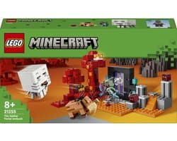 LEGO Minecraft Hinderlaag bij het Nether-portaal Actie Speelgoed voor Kinderen 21255