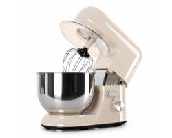 Keukenmachine 5L met Kneedhaak en Garde – Krachtige Mixer – 6 Snelheden – RVS Kom – 1800W