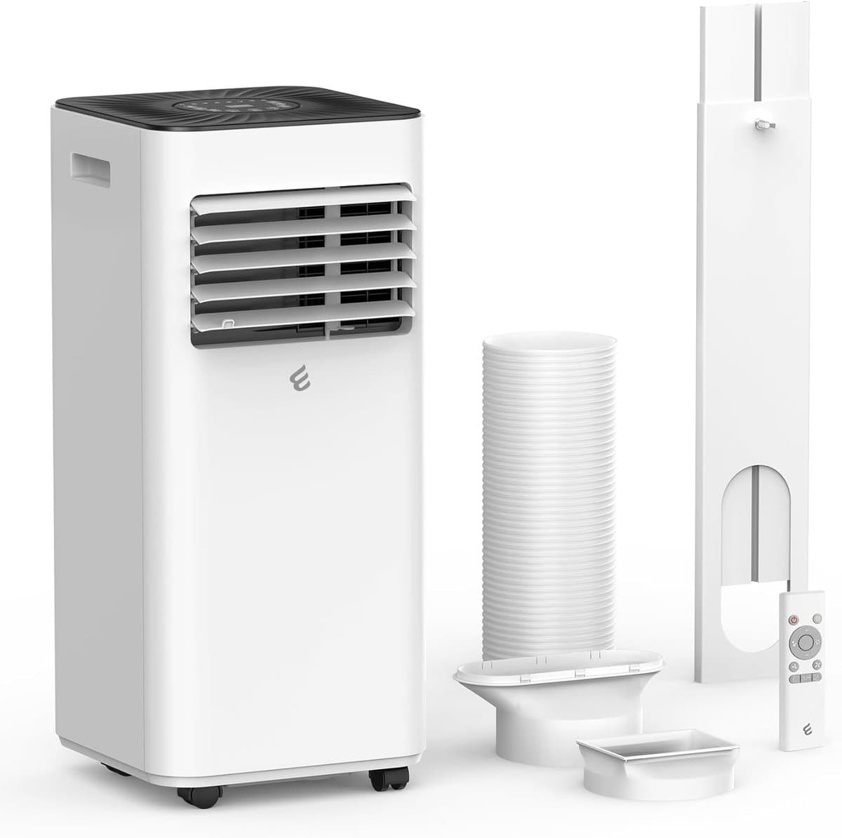 Mobiele airco 10000 BTU – 3-in-1 met ontvochtiger, afstandsbediening, timer en raamkit – tot 42 m² — afbeelding 1