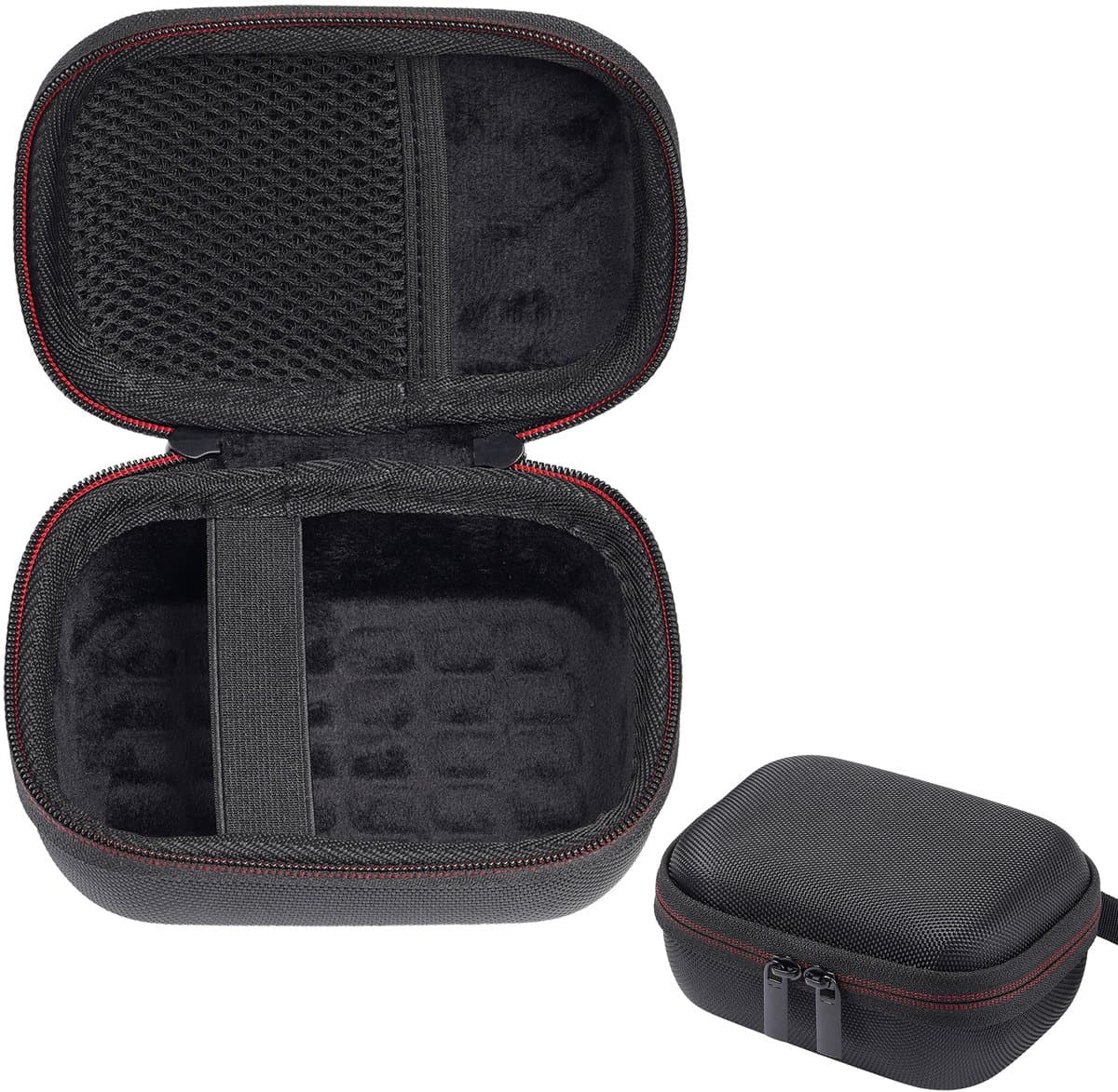 YONO Opberghoes Geschikt voor JBL Go 5 - Hard Case Beschermhoes - Speaker Hoes - Opbergcase met Accessoirevak - Zwart — afbeelding 1