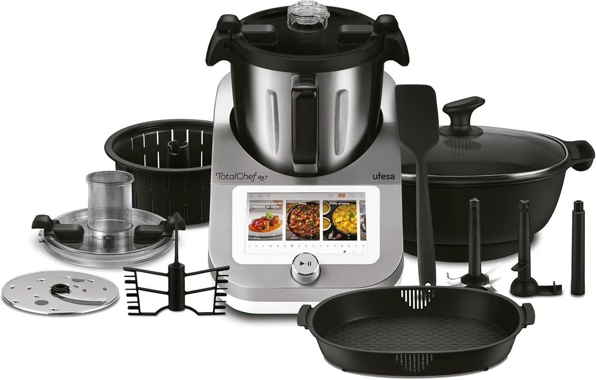 Multicooker - Wit - 4,5 Liter - Slimme Keukenrobot met Touchscreen en Weegschaal - Voor Gezond Koken — afbeelding 1