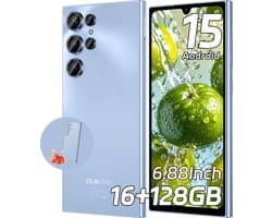 OUKITEL C61 Smartphone 4G- 16 GB RAM- 128 GB Opslag-5150 mAh Accu-Android 15
