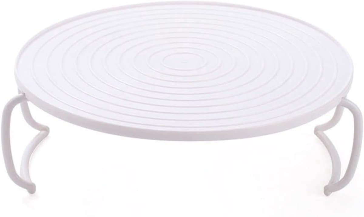 SnelShoppen - Magnetron Plate Stacker Grill Rack - Vouwbare Handgrepen - Plastic Bakplaat voor Magnetron en Oven - Ideaal voor Bacon en Diepvries Snac — afbeelding 1