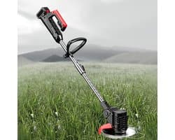 Elektrische Grasmaaier - Handmaaier Accu - Gazon Onderhoud - Multifunctioneel Trimmer - 35 cm Snijbreedte - Zwart