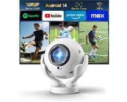 Magcubic Mini-videoprojector, 1080p, natief, 4K, ondersteuning, 400 ANSI - ShopVlot