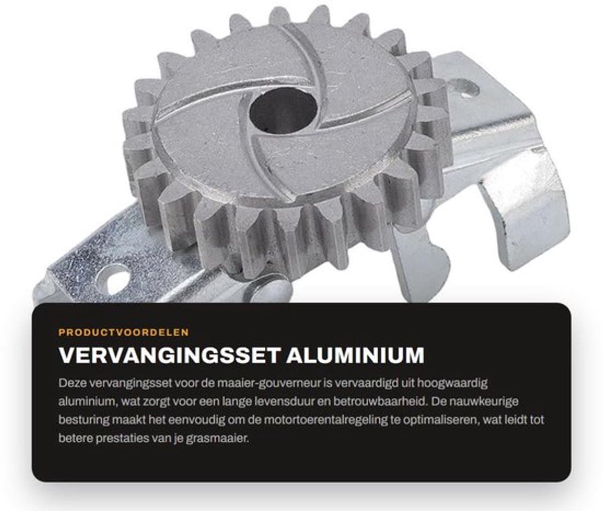 Motortoerentalregeling Duurzaam - Aluminium Maaiergovernor - Nauwkeurige Besturing - Eenvoudig te Installeren - Verbeterde Prestaties - Consistente Snelheid - Maaieronderdeel — afbeelding 1