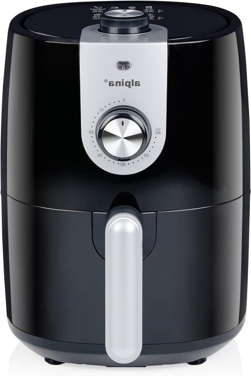 Hetelucht Friteuse - Compacte Oven - Gezond Frituren - Snelle Bereiding - 2 Liter - Zwart — afbeelding 1