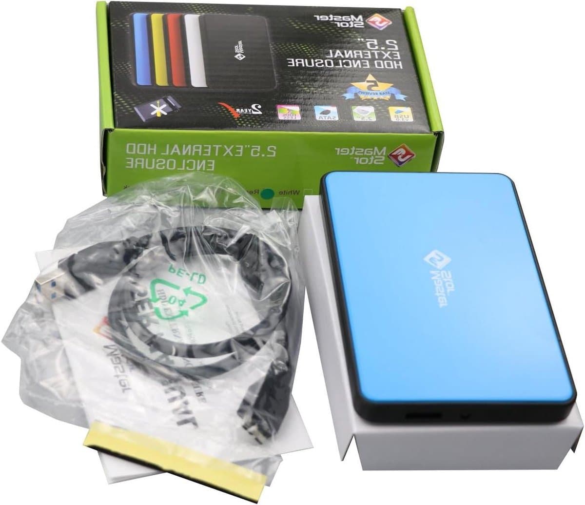 Externe Harde Schijf - Draagbare Opslag - Bestanden Opslaan - Supersnelle USB 3.0 - 120 GB - Blauw — afbeelding 1