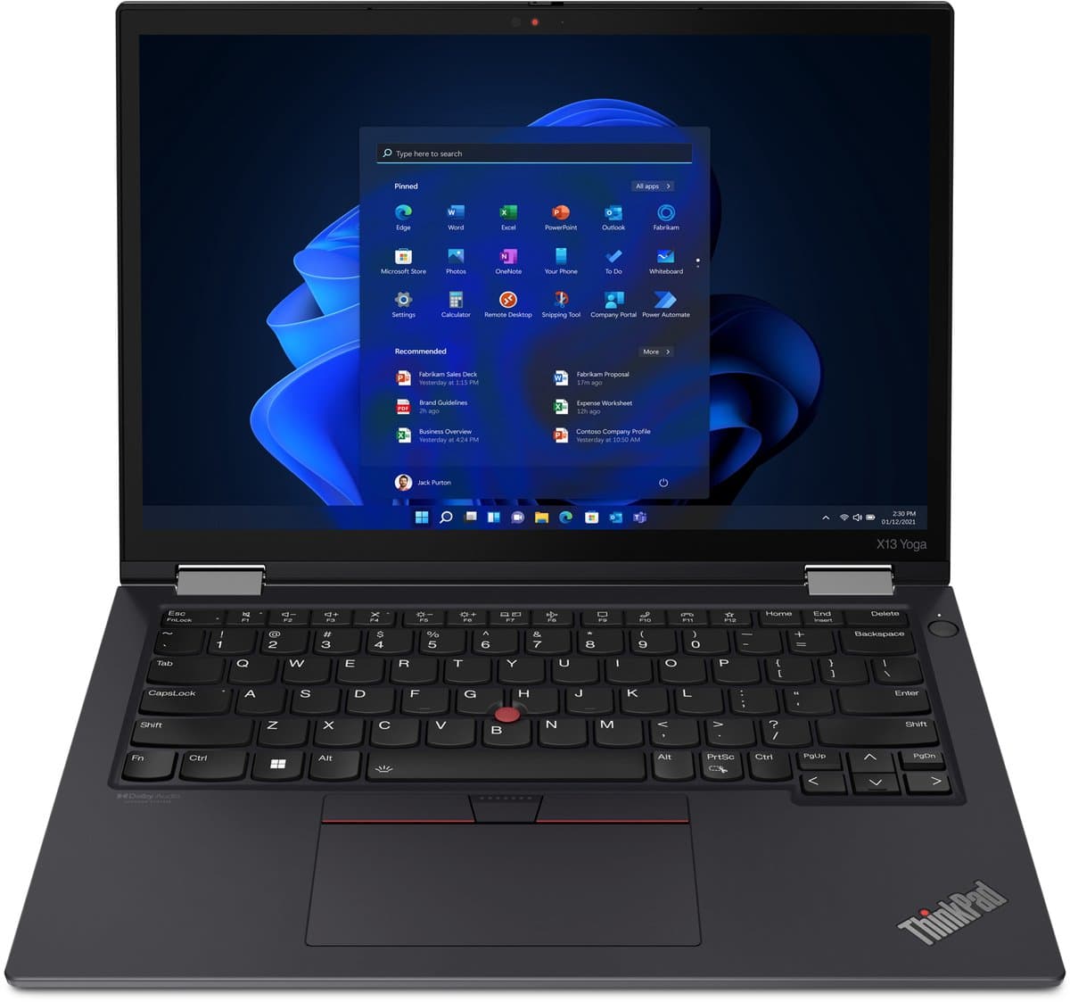 Lenovo ThinkPad X13 Yoga G3 - 13.3" WUXGA Touchscreen - Intel Core i5-1245U - 512 GB - 16 GB - Windows 11 Pro — afbeelding 1