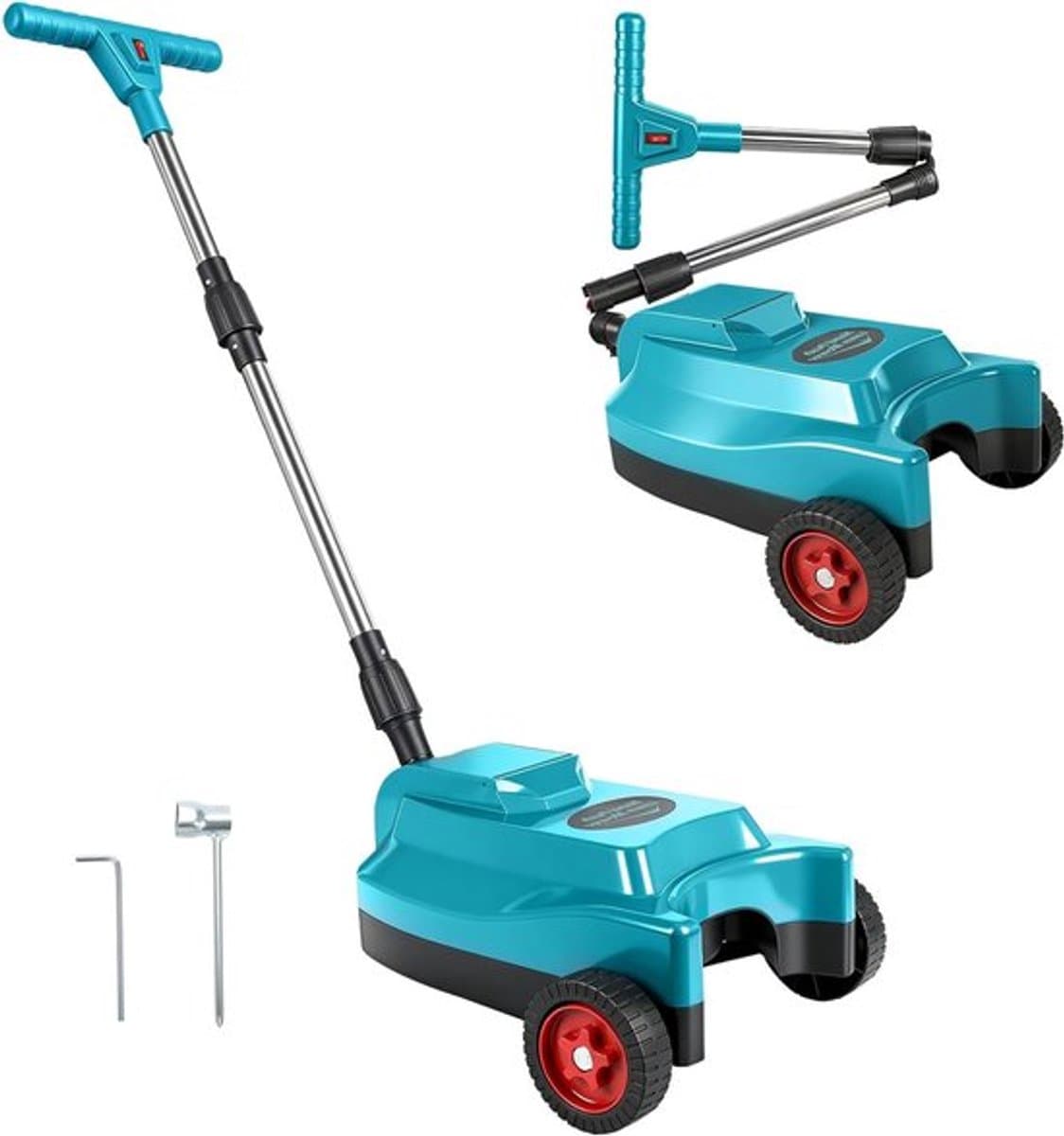 Accugrasmaaier – Grasmaaier – Accu Grasmaaier – Elektrische Grasmaaier – Draadloze Grasmaaier – 23 cm Maaibreedte – Mulchfunctie en Borstelloze Motor — afbeelding 1