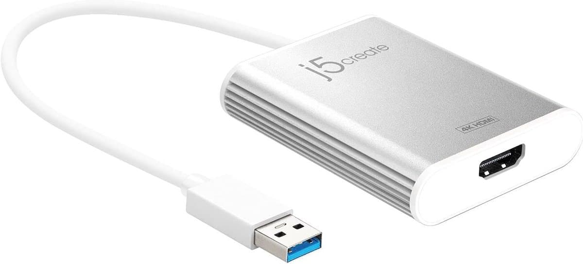 USB naar HDMI Adapter - Externe Videokaart Adapter - Extra Scherm Toevoegen - 4K Ultra HD Resolutie - 1x Adapter — afbeelding 1