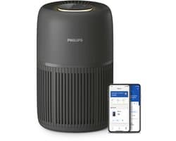 Philips PureProtect 700 Series, Luchtreiniger - CADR 180 m3/u, Ruimtes tot 75 m2, 3 Laags HEPA Filtratie, Air+ App, Ultrastil, Sfeerverlichting - Donkergrijs, AC0721/13