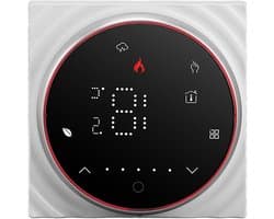 Slimme Thermostaat - Digitale Thermostaat - Energie Besparen - Programmeerbaar Schema - AC95-240V - Zwart