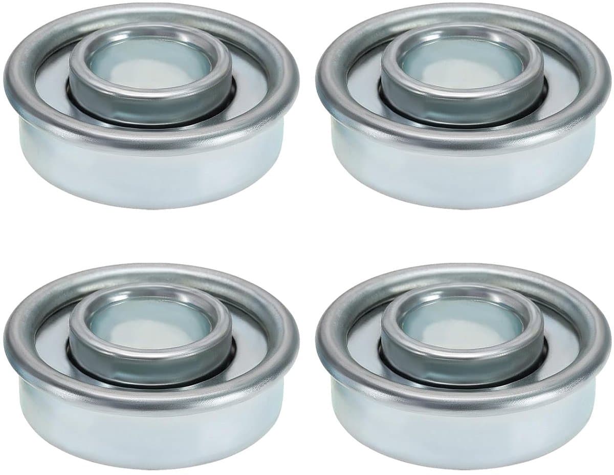 SnelShoppen - 4 Stuks Grasmaaier Wiel Lagers - 28.6mm Buitendiameter - 12.7mm Binnendiameter - Duurzaam Staal - Geschikt voor de meeste Grasmaaiers — afbeelding 1