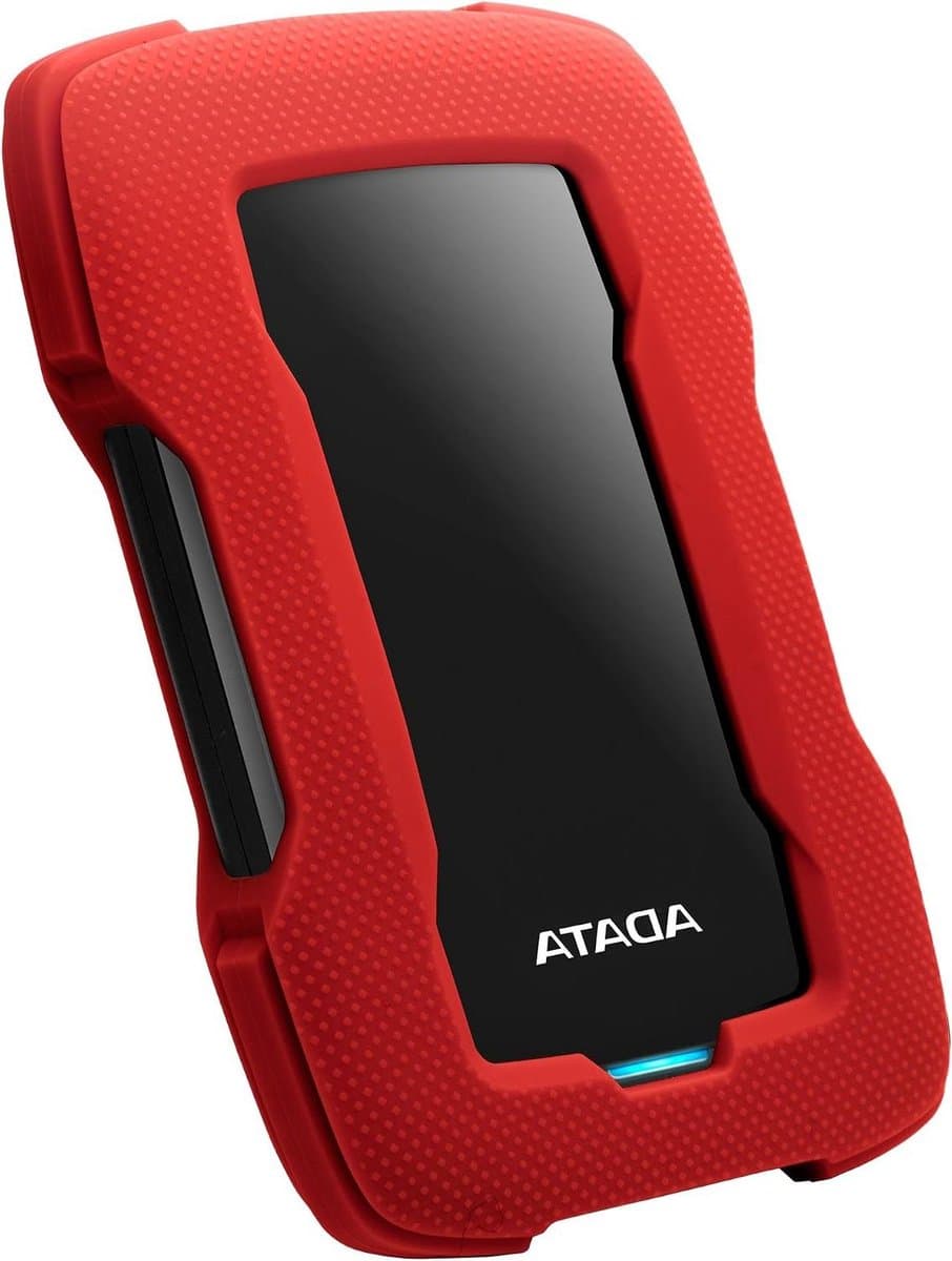 Externe Harde Schijf - Opslagstation Data - Bestanden Opslaan - Schokbestendige Behuizing - 2TB - Rood — afbeelding 1