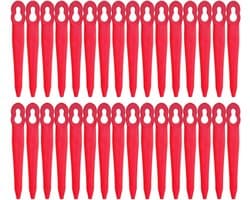 Reservemesjes Grasmaaier - Plastic Mesjes Bosmaaier - Gazon Onderhoud - Duurzaam Nylon Materiaal - 40 Stuks - Wit