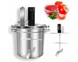 Elektrische Keukenmixer - Roerstaaf Mixer - Sauzen Maken - Dubbellaags Roersysteem - 25L - Zilver