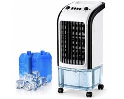 Innovastore Draagbare Luchtkoeler - 3-1 luchtkoeler - Verstuiver ventilator - Verdampingskoeler - 65 W - 4 liter - 28x28x58cm