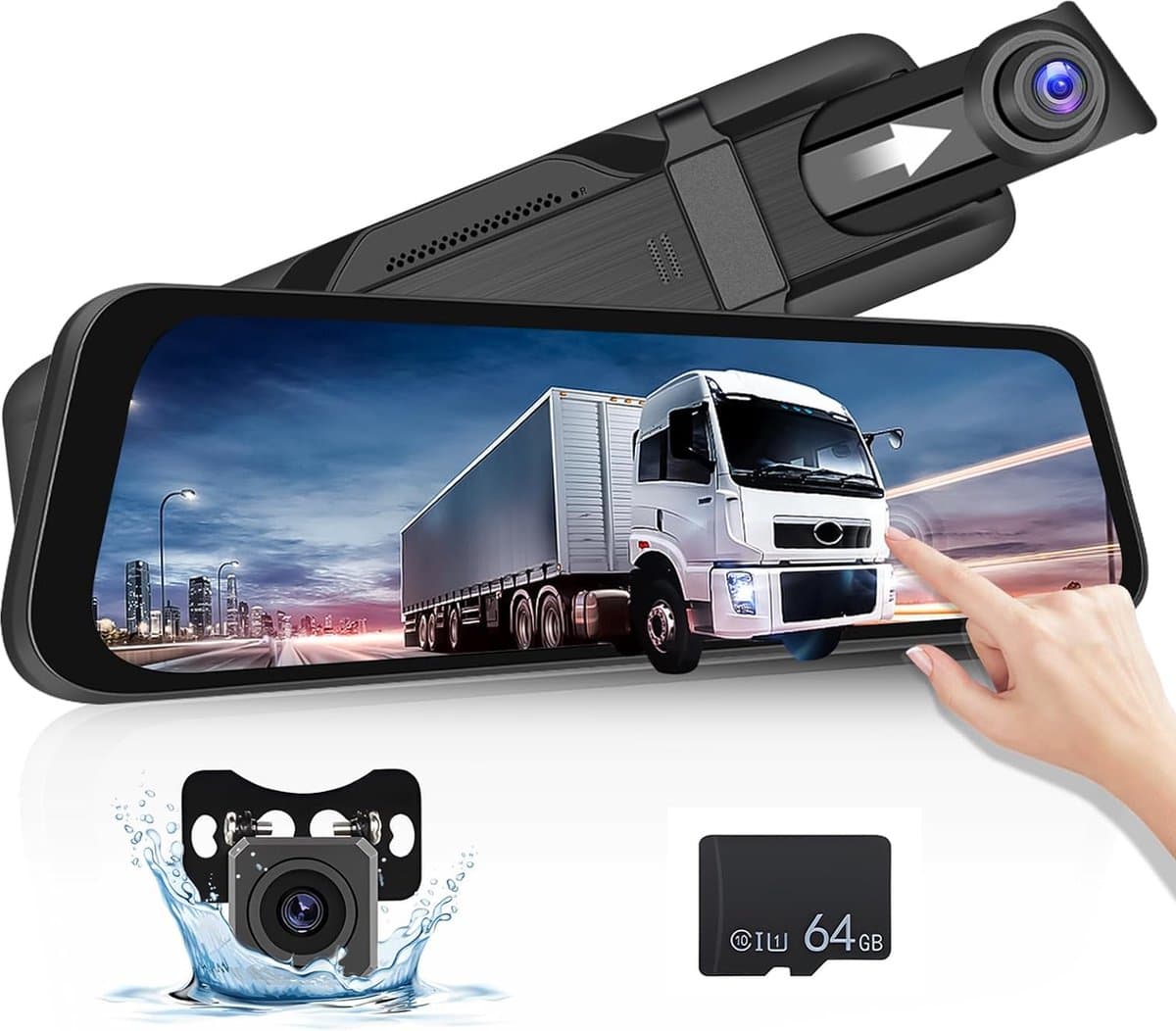 Dual Dashcam - Dashcam Voor en Achter - Auto Camera Dashcam - Dashcam Auto - Dual Dashcam voor Auto — afbeelding 1